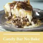 Candy Bar No Bake Ice Cream Pie