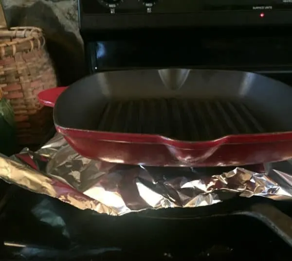 PUT IN THE PANINI PRESS - OR UNDER A HEAVY PAN. 