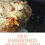 Old Fashioned Peaches and Cream Pie