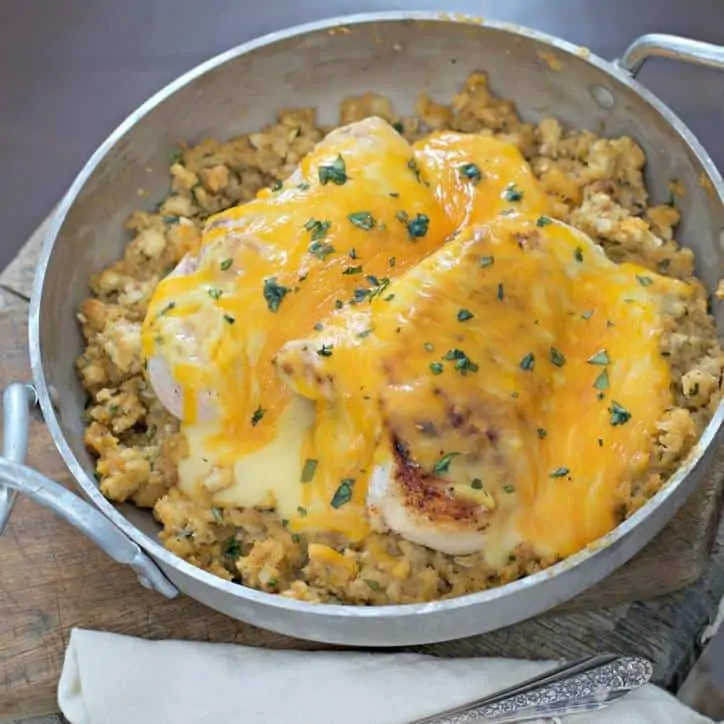 Weeknight Cheesy Chicken and Stuffing