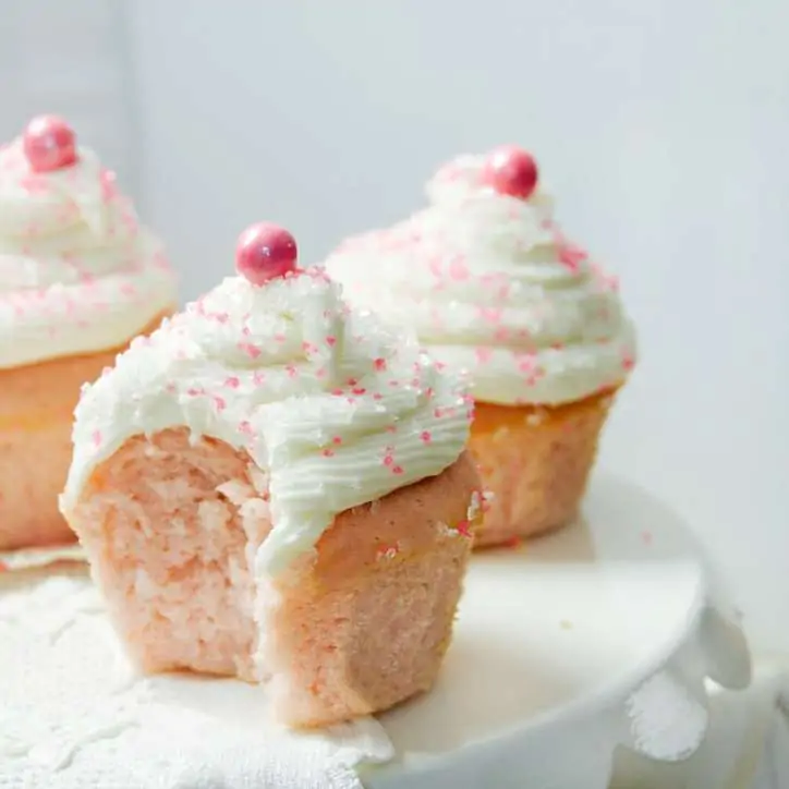 Easy Pink Vanilla Cupcakes