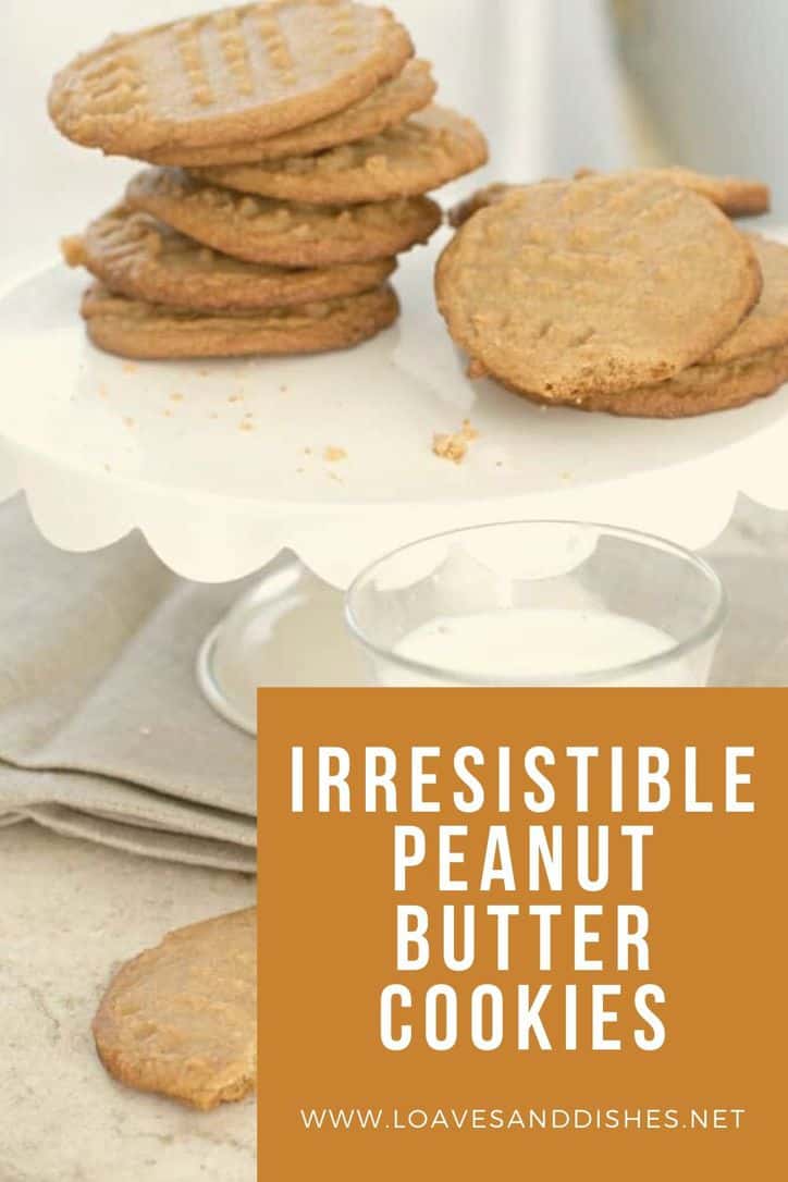 Irresistible Peanut Butter Cookies • Loaves and Dishes