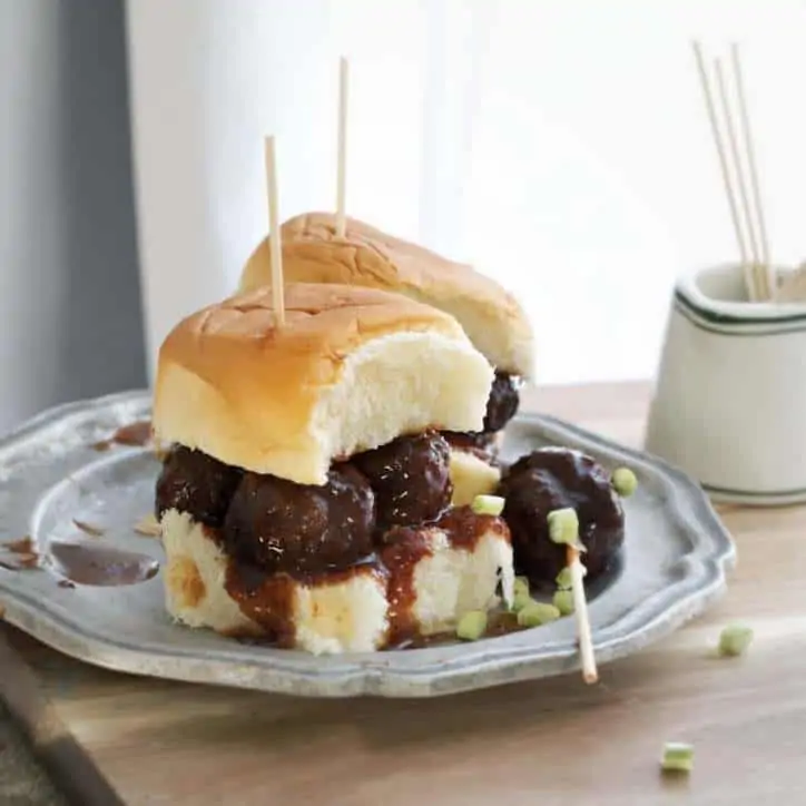 Tennessee Whiskey Meatball Sliders