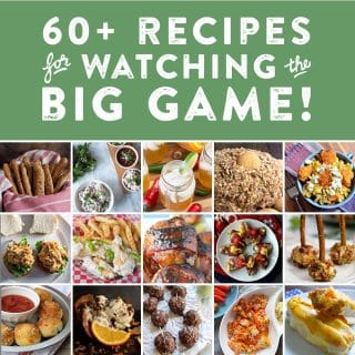60 plus recipes for watching the big game