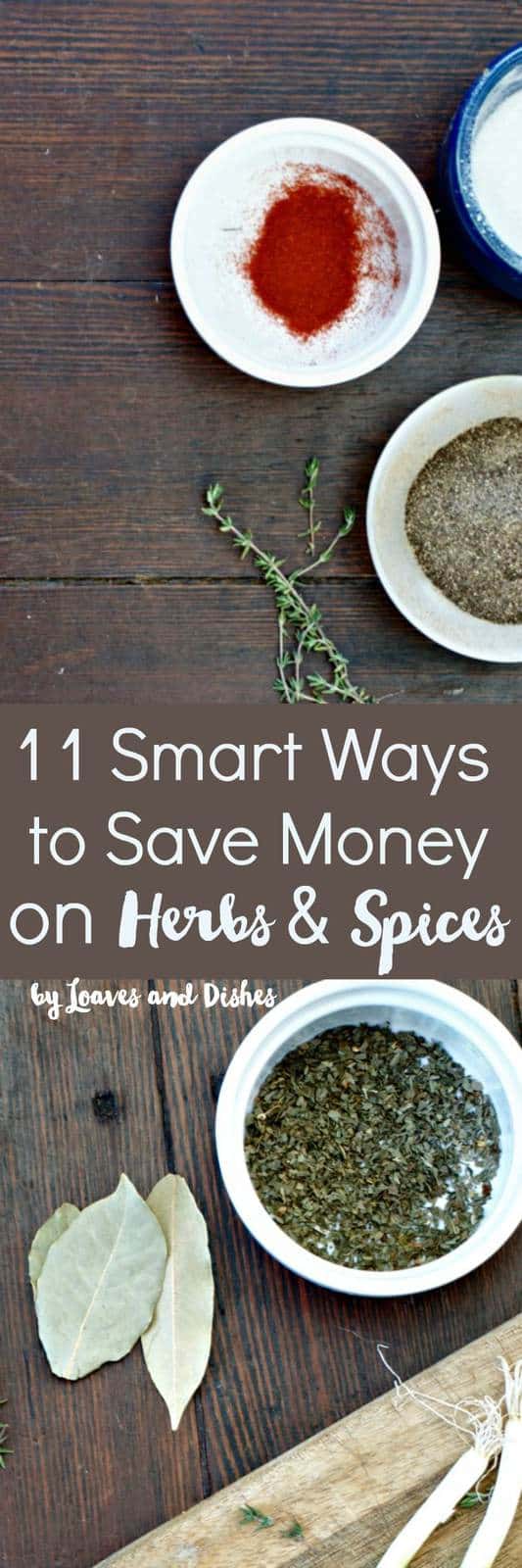 This post gives you tips and tricks about saving money on herbs and spices simple every day hacks!