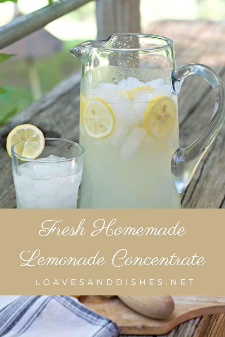 Fresh Homemade Lemonade Concentrate