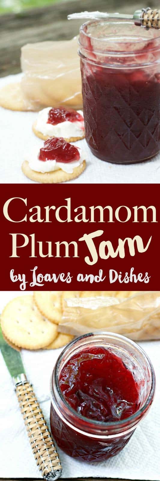 A sweet delicious recipe for home made jam that you can yourself using Indian spices and plums - Cardamom Plum Jam