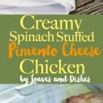 This easy baked stuffed chicken is healthy and low carb and BACON wrapped . Hello Cream Cheese! Hello Pimento Cheese sauce!