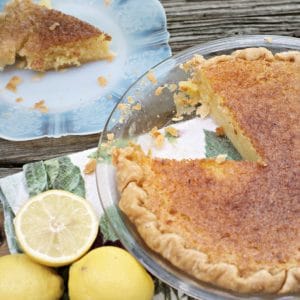 Old Fashioned Lemon Chess Pie • Loaves and Dishes