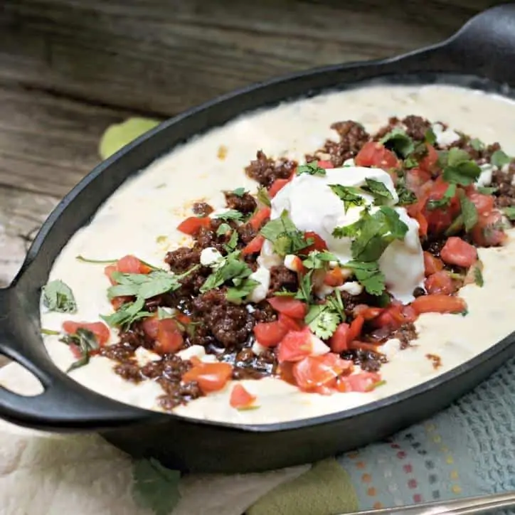 A side view of CHORIQUESO DIP