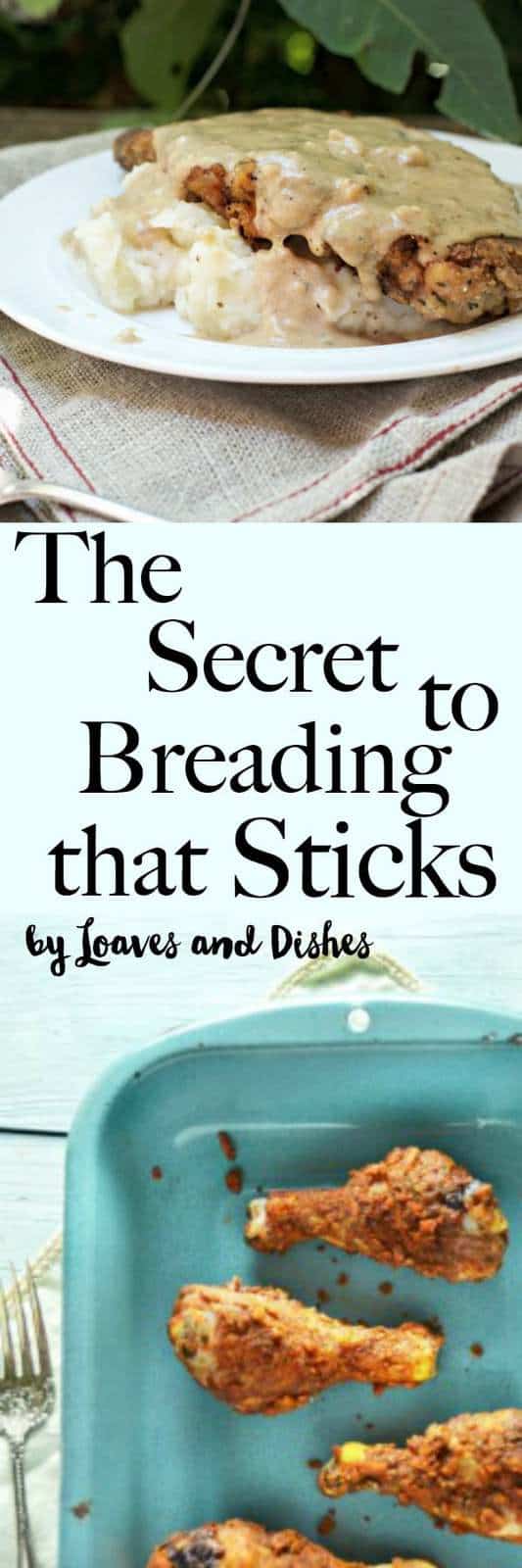 All you need to make a perfect breading that actually stays on your fried chicken, chicken fried steak or other fried item. Using flour, oil, tenders, with bread crumbs, in a skillet. Can be used with wings, tenders, drumsticks, with buttermilk, thighs or making a batter.
