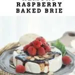 Toasted Almond Raspberry Baked Brie