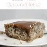 Fried Apple Cake with Caramel Icing