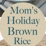 Healthy Baked Rice Dish that is one dish and made simple. Southern, easy comfort food. What's not to like? Easy Recipe for Brown Rice.