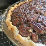 A close up shot of the side of the Kentucky Bourbon Pie