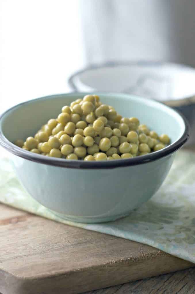 peas in a bowl