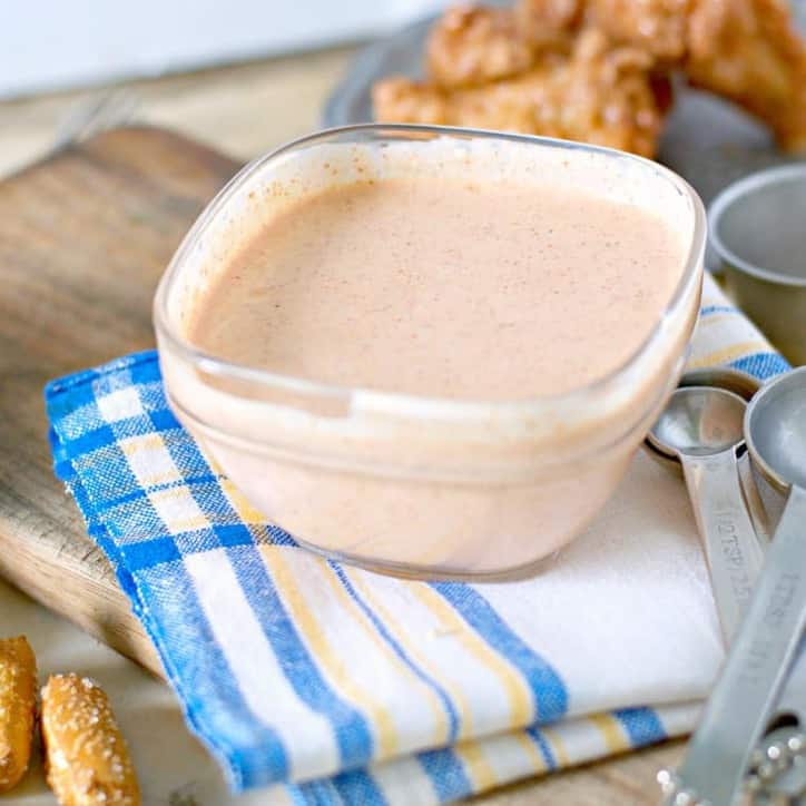 A plain bowl of Appalachian Mountain Tiger Sauce