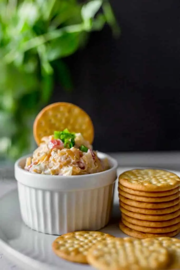 A bowl of Southern Hot Pimento Cheese