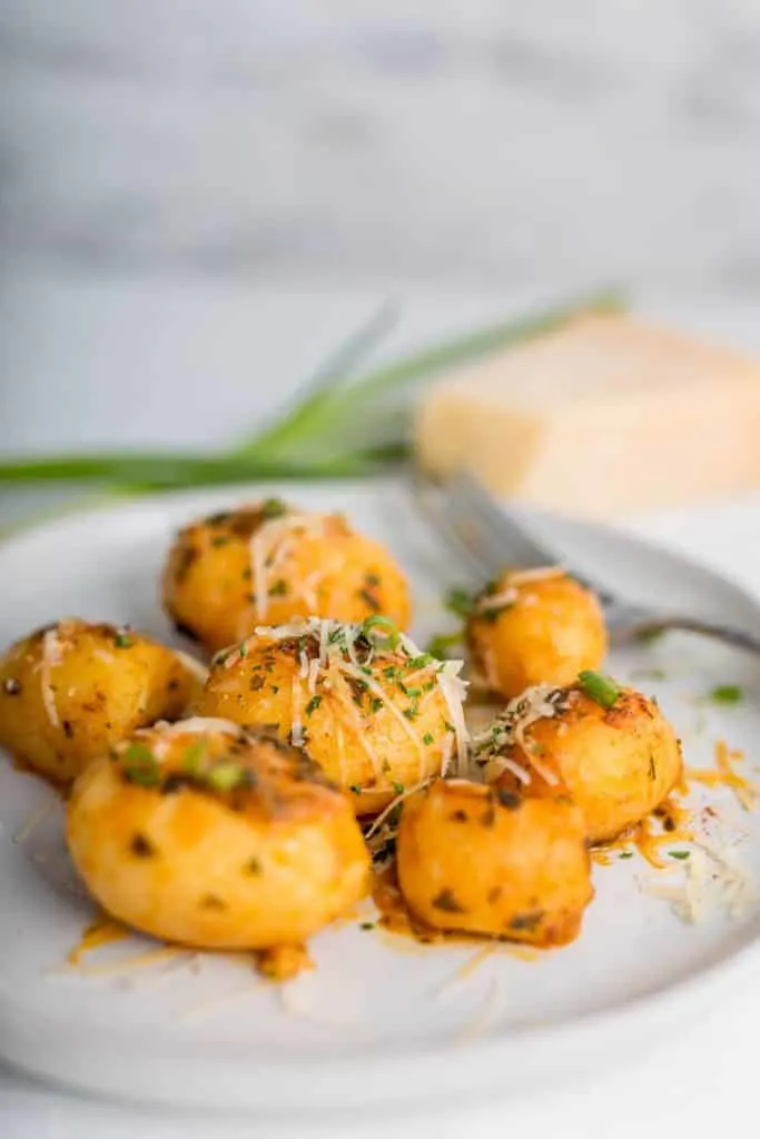 A close up shot of How to Cook Canned New Potatoes