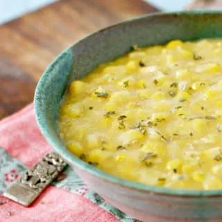 A very close up view of HOW TO COOK CANNED CREAMED CORN