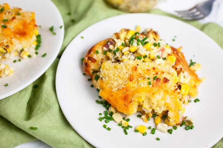A serving of Southern Scalloped Corn