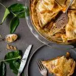 The sweet potato cobbler ready to serve