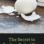 The Secret to Peeling Boiled Eggs