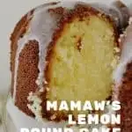 Mamaw's Lemon Pound Cake