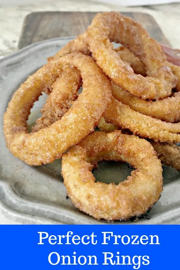 Crunchy perfect crispy frozen onion rings cooked to perfection. Here are the instructions for every possible way to cook them! #onionrings