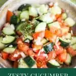 Zesty Cucumber Tomato Salad