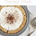 Peanut Pie with Cracker Crust