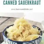 How to Cook Canned Sauerkraut