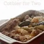 Easy Peach Cobbler for Two