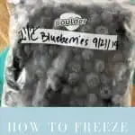 How to Freeze Blueberries