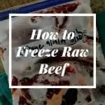 How to Freeze Raw Beef