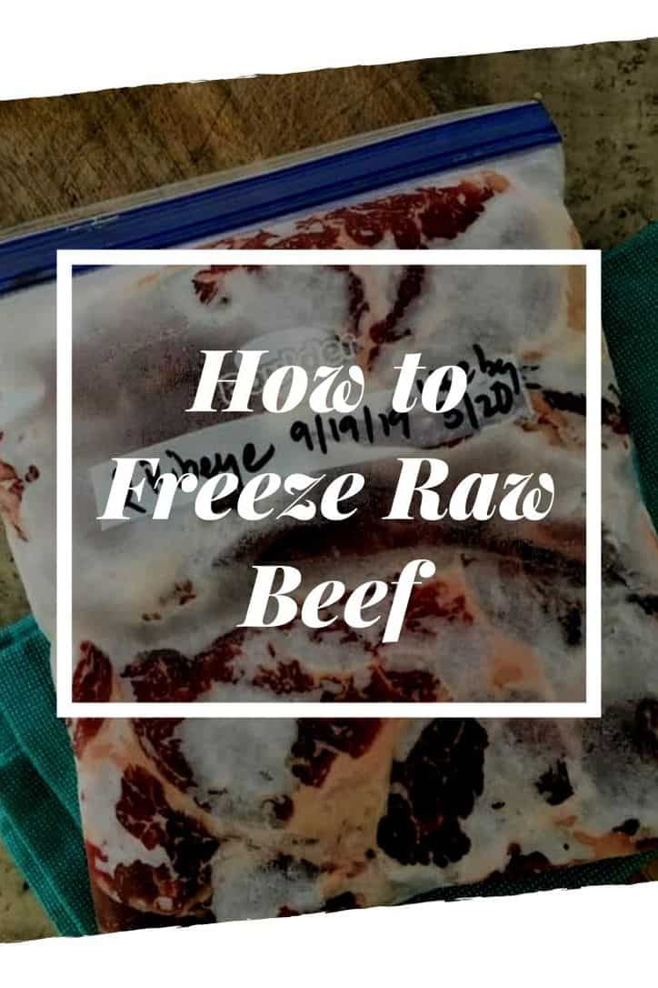 5 Minute • How to Freeze Raw Beef • Loaves and Dishes