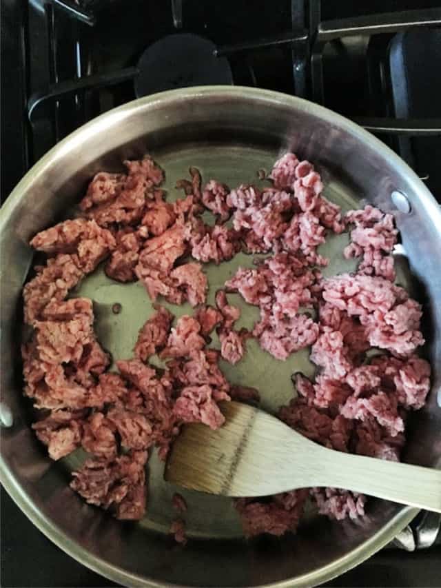 How to cook ground chicken in a pan.