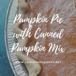 Pumpkin Pie with Canned Pumpkin Mix