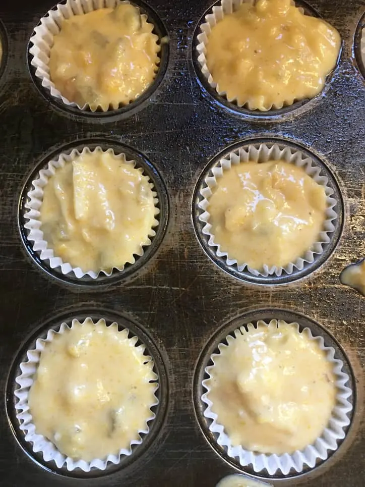 mexican corn bread mix in muffin cups