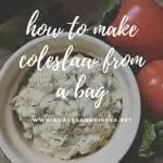 How to Make Coleslaw from a Bag