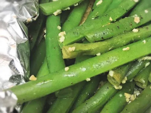 Foil Roasted Green Beans