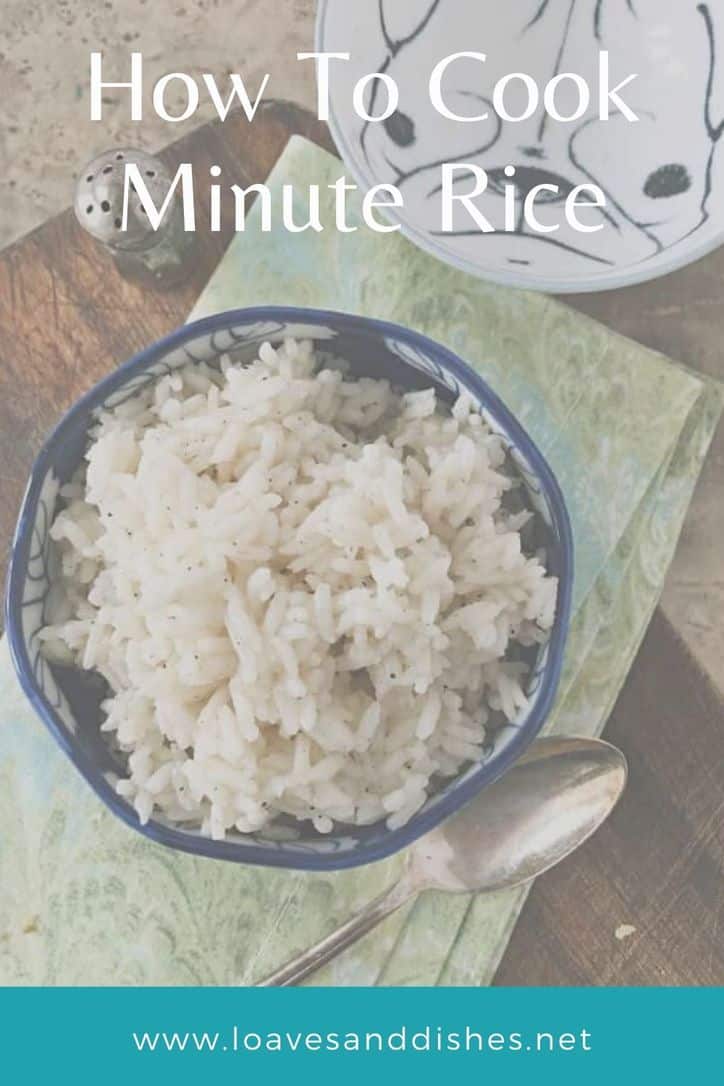 How to Cook Minute Rice on Stove Recipe (Instant) • Loaves and Dishes ...