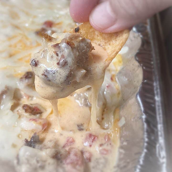 Smoked Chili Con Queso • Loaves and Dishes