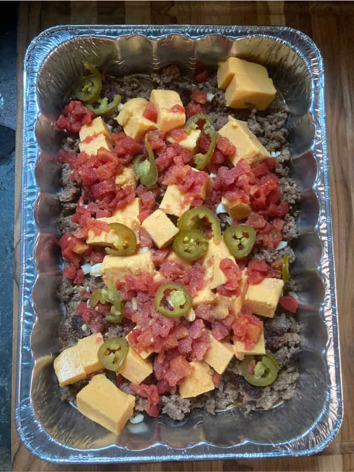 Smoked Chili Con Queso • Loaves and Dishes