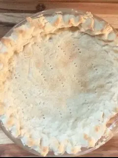 easy shortbread pie crust on table