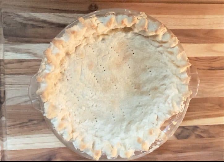 shortbread pie crust (easy!) on a table