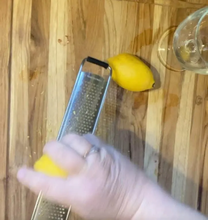 zesting lemons