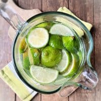 Limes water in pitcher