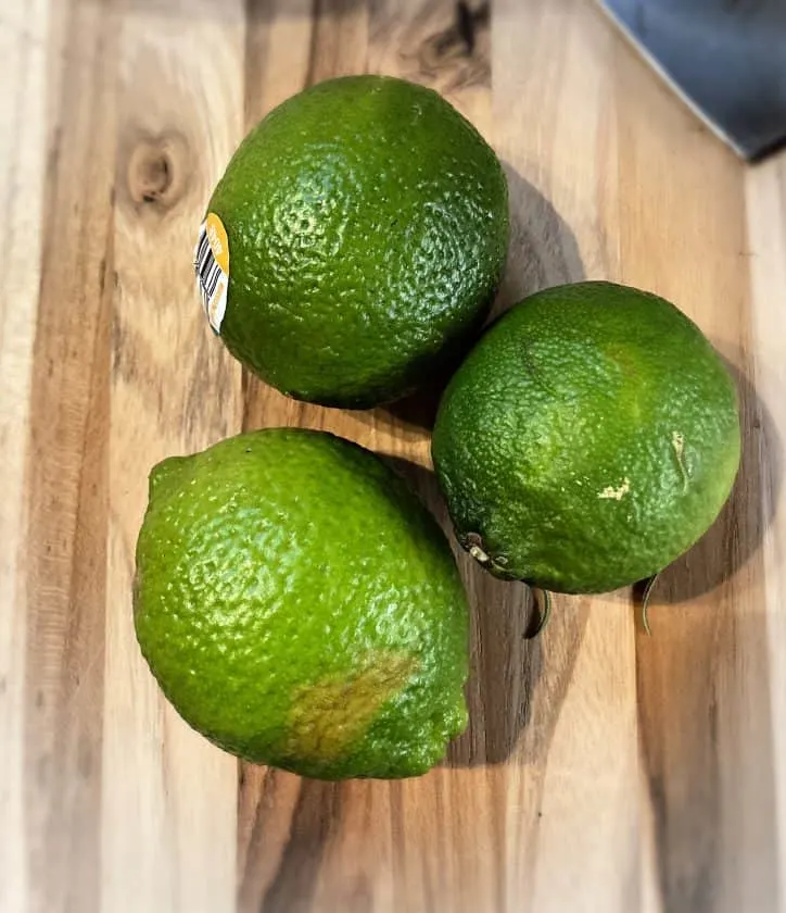 limes on table