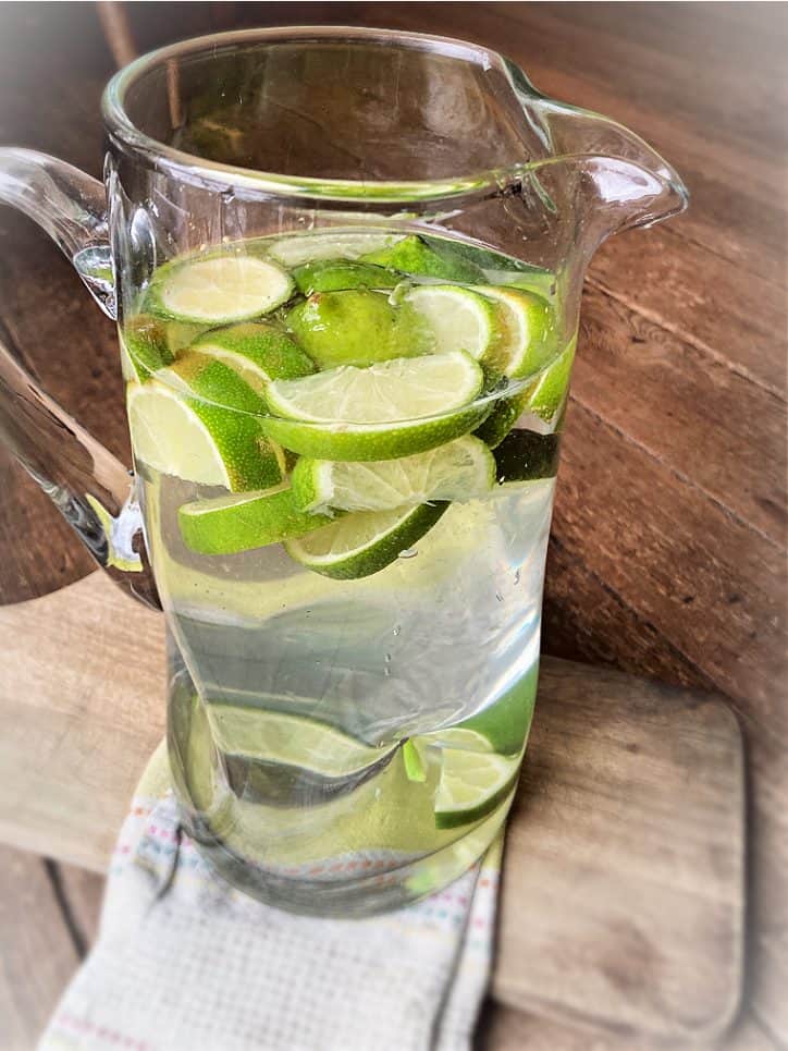 fruit in pitcher